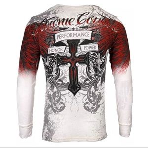 Xtreme Couture By Affliction Men's Thermal Shirt - Carnivore Y2K Graphic, Regular Fit - View #5